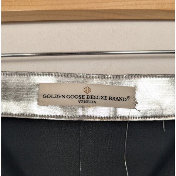 Golden Goose Metallic Silver Statement Midi Skirt Size XS - Picture 6 of 8